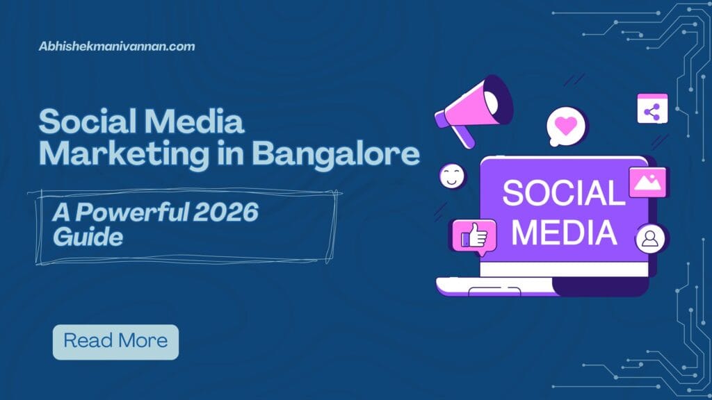smm abhishek explaining the use case of Social Media Marketing in Bangalore
