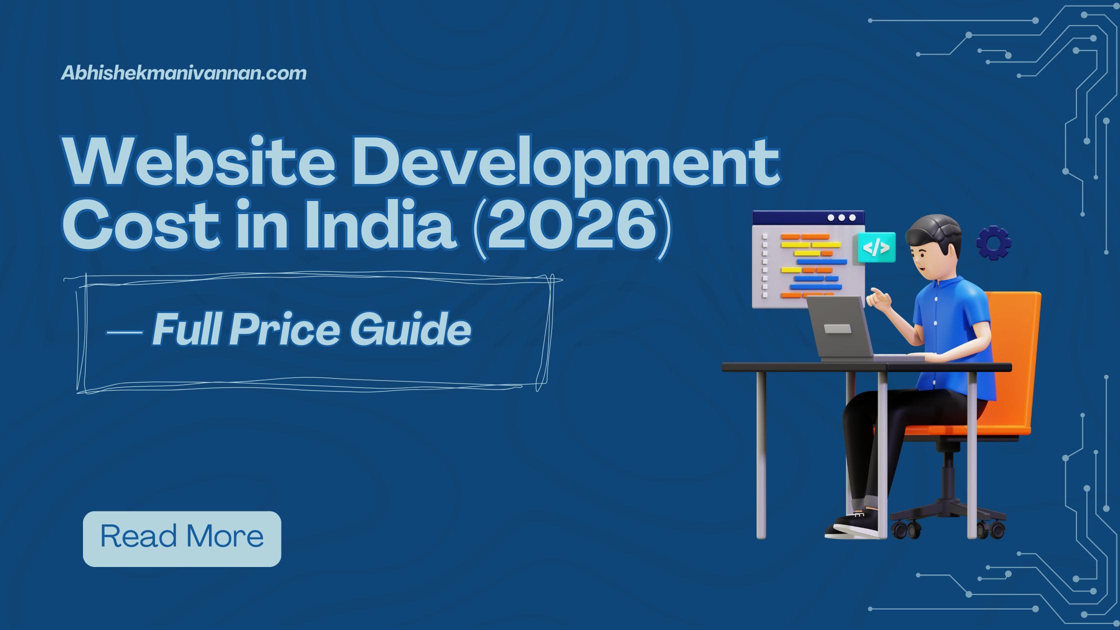 website development cost in India 2026 guide